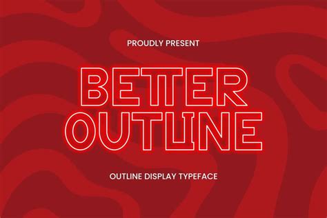 Better Outline Font - Dafont Free