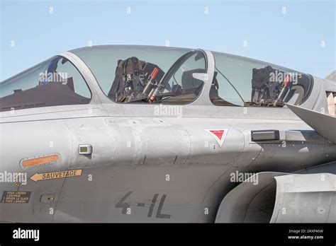 Cockpit of the multirole fighter Dassault Rafale B, French Air Force ...