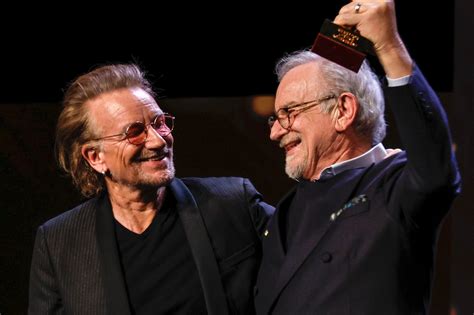 Bono presents Steven Spielberg with lifetime award at Berlin film ...