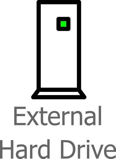 External Hard Drive Labelled Icons PNG - Free PNG and Icons Downloads