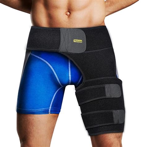 WALFRONT Men and Women Adjustable Hip Groin Stabilizer and Hip Brace for Sciatica Pain Relief ...