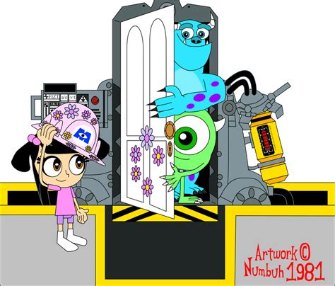 Boo with Mike and Sulley by Numbuh1981 on DeviantArt