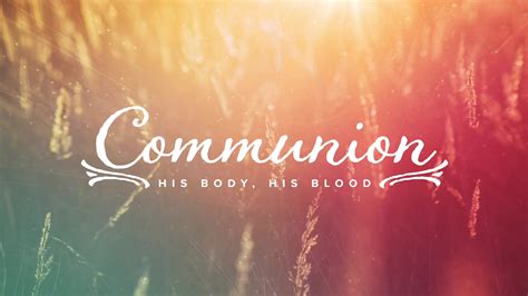 Natural Light Communion | Motion Video Background