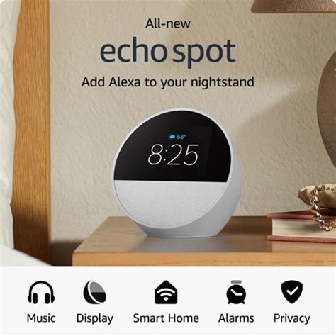 Amazon Echo Spot Smart Home Hub - Alexa - IEEE 802.11a/b/g/n/ac ...