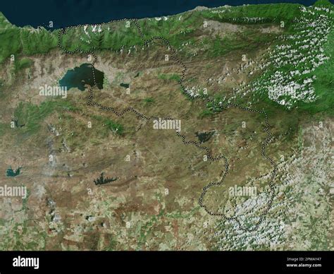 Aragua, state of Venezuela. High resolution satellite map Stock Photo ...