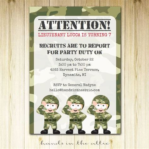 Army theme birthday party camo party camouflage theme | Etsy in 2020 ...