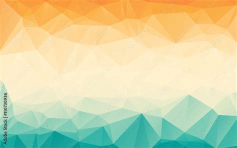 Colorful orange blue gradient polygonal abstract wallpaper background ...