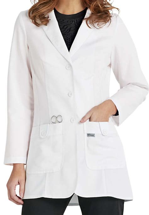 Womens Fitted White Lab Coats | Han Coats