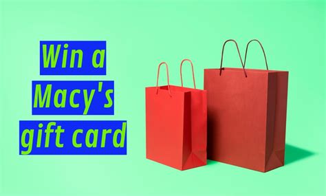 Win a Macy's Gift Card - Freebie Alley