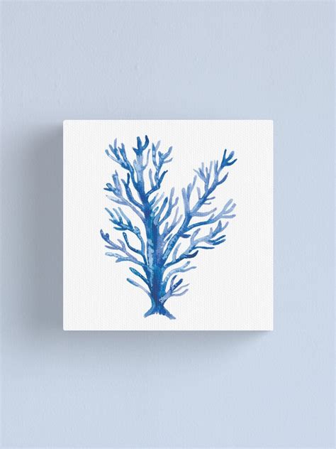 "Blue Coral - Watercolor - Great Barrier Reef" Canvas Print for Sale by ...