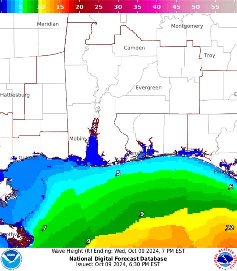 NOAA Graphical Forecast for Mobile, AL