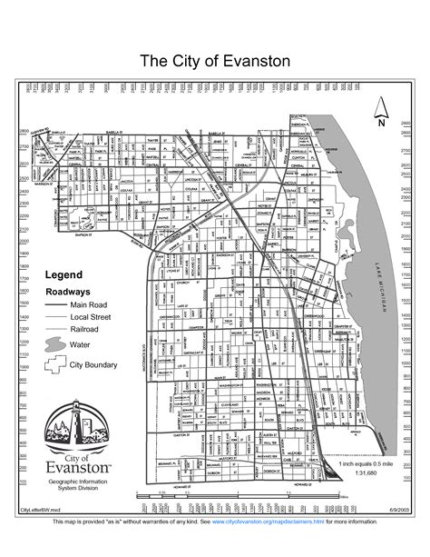 Evanston City Map - Evanston IL • mappery