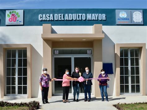 Inauguran Alma Laura Amparán y Alma Laura Hernández Casa del Adulto Mayor de Estación Colonia