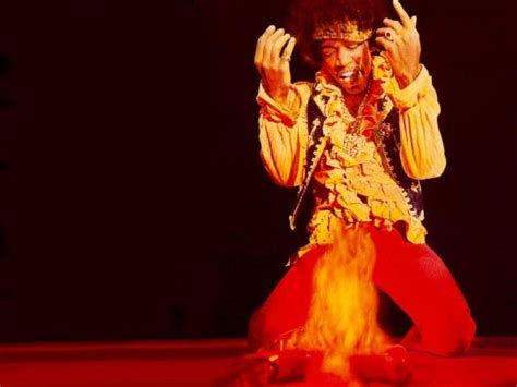 Jimi hendrix set guitar on fire hd wallpaper for desktop Picture Rocks ...