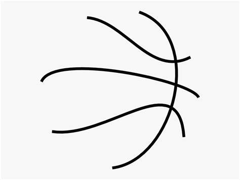 Bball Lines Clip Art - Basketball Lines On Ball , Free Transparent ...