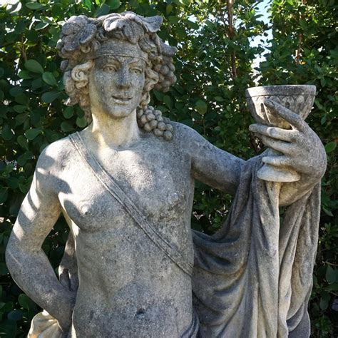 Early 20th Century Italian Bacchus Statue in Hand-Carved Limestone at ...