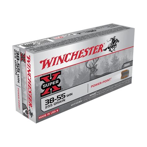 WINCHESTER AMMO 38-55 WINCHESTER SUPR-X 255gr SP 20/bx 10/cs - Graf & Sons