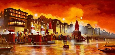 Banaras Ghat - Rhythm Art Gallery