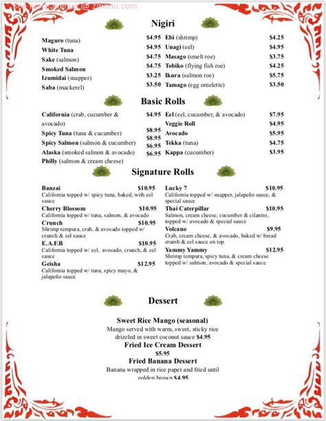 Online Menu of Baan Thai Restaurant, Box Elder, South Dakota, 57719 - Zmenu