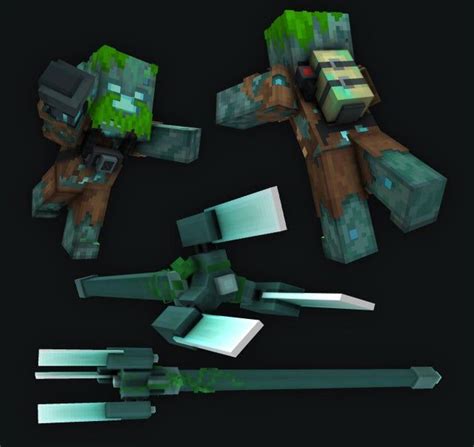 new trident and a revamped drowned (second version) - Minecraft ...