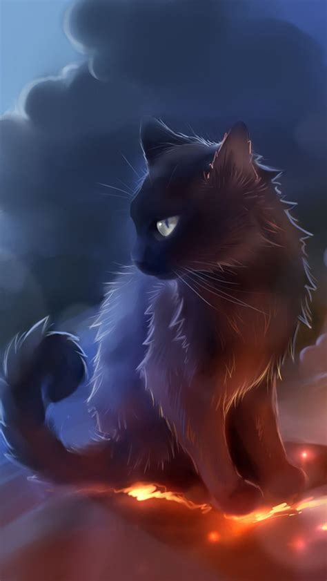 Free download Black Cat Anime Wallpaper iPhone Wallpapers [640x1136 ...