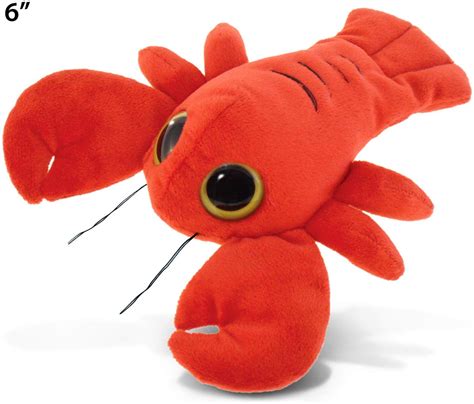 Puzzled Red Lobster Cute Plush Toy Big Eyes Stuffed Animal Baby Plush ...