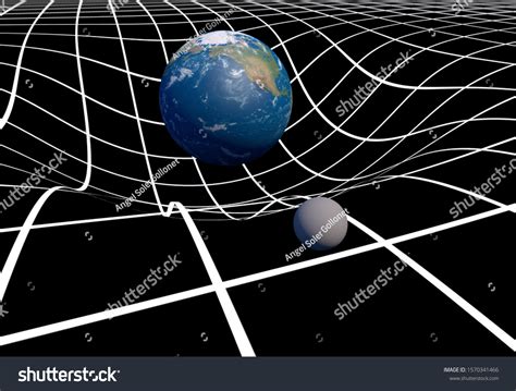 Art Concept Earth Moon On Gravity Stock Illustration 1570341466 ...