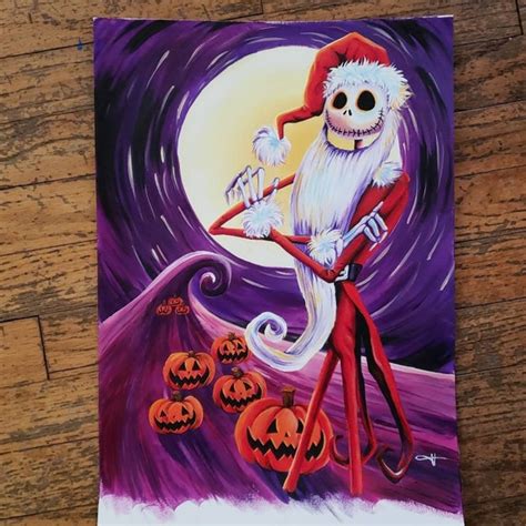 Jack Skellington the Nightmare Before Christmas Painting - Etsy Canada