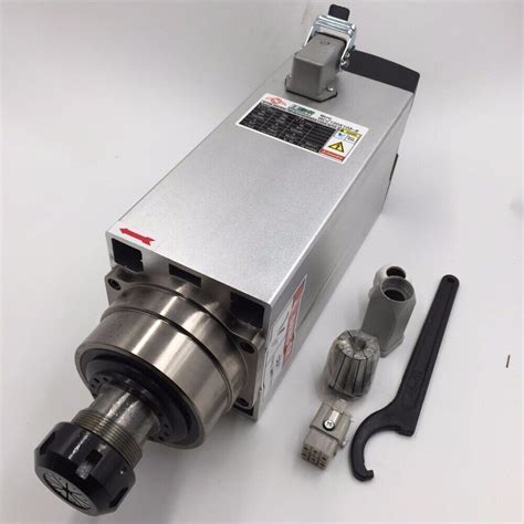 6KW Air-Cooled AC Spindle Motor ER32 220V 18000rpm Woodworking CNC ...