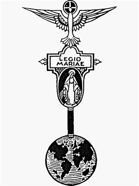 "Legion of Mary Legio Mariae Vexillum Legionis Logo" Sticker for Sale by AmenAmenAmen | Redbubble