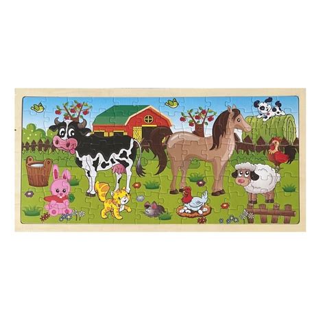 Wooden Jigsaw Puzzle (96 Piece) Farm Animals | Shop Today. Get it ...