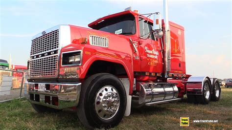 1989 Ford LTL 9000 Sleeper Truck - Walkaround Exterior Interior Tour - YouTube