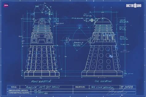 DR WHO - DALEK BLUEPRINTS