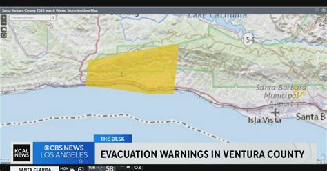 Evacuation warnings issued in Ventura, Santa Barbara Counties - CBS Los Angeles