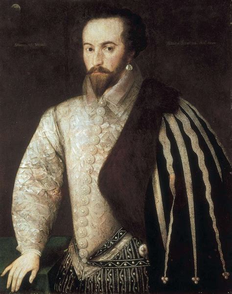 Sir Walter Raleigh. 1588. Portrait Photograph by Everett