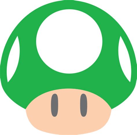 File:Super Mario - Art - 1UP Mushroom.svg - Super Mario Wiki, the Mario ...