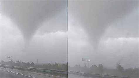 Tornado caught on camera near Fort Pierce, Florida yesterday