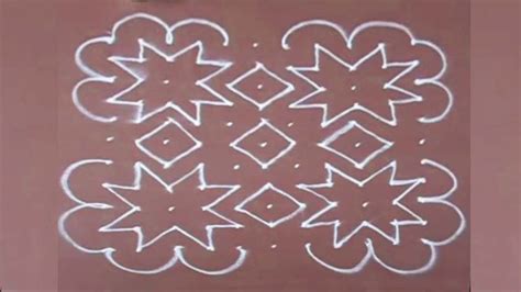 Rangoli Design-12 with dots for diwali easy to draw and beautiful ...