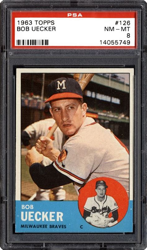 Auction Prices Realized Baseball Cards 1963 TOPPS Bob Uecker Summary