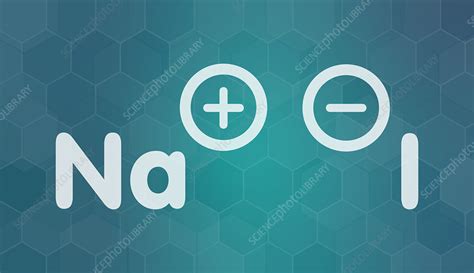 Sodium iodide salt chemical structure, illustration - Stock Image - F027/9469 - Science Photo ...