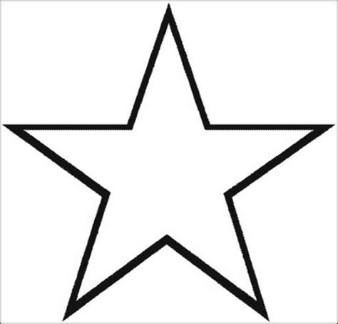 simple star cut out - Clip Art Library