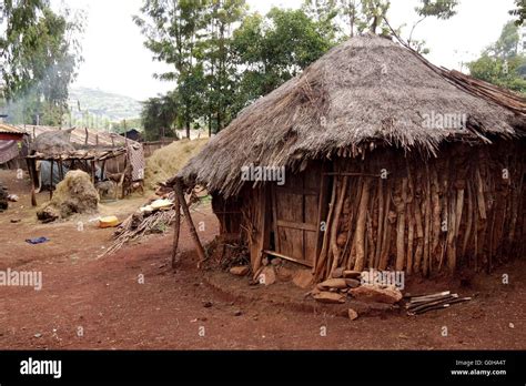 Mud hut in Ethiopia Stock Photo - Alamy