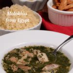 Egyptian Molokhia (Jute leaf soup) - International Cuisine