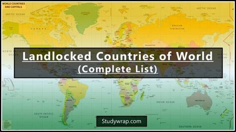 Landlocked Countries of World (Complete List) - Study Wrap