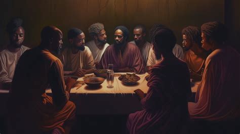 Black Jesus at the Last Supper, African American Art - Etsy