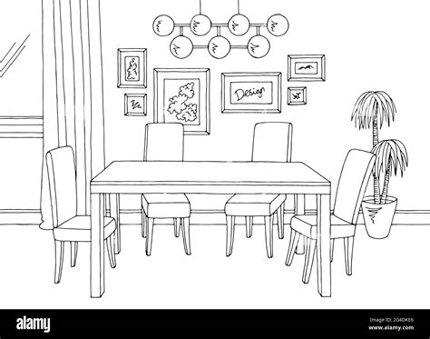 How To Draw A Dining Room