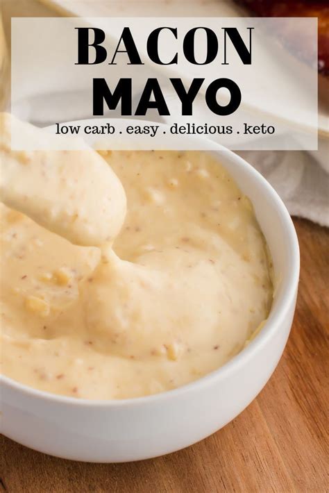 Bacon Mayo Recipe - Easy baconnaise recipe to put on your sandwiches or dip your pork rinds in ...