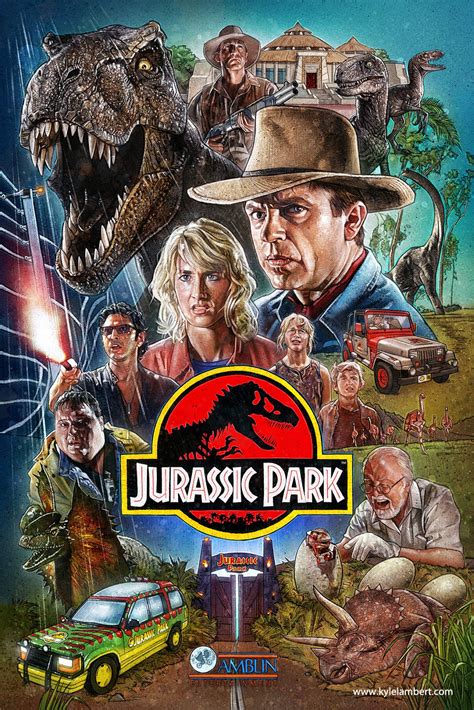 The Geeky Nerfherder: #ArtOfTheDay: 'Jurassic Park' by Kyle Lambert