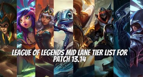 League of Legends Mid Lane Tier List for Patch 13.14