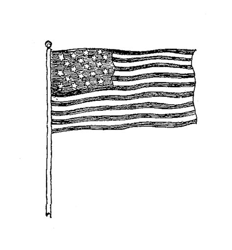 Free American Flag Clip Art Black And White, Download Free American ...